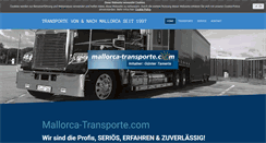 Desktop Screenshot of mallorca-transporte.com